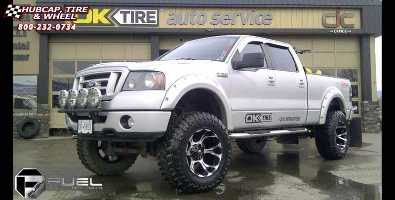 vehicle gallery/ford f 150 fuel dune d524 0X0  Machined Black wheels and rims